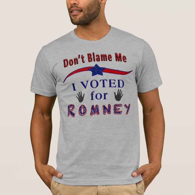 Tadeln Sie mich nicht, den ich für Romney T-Shirt (Vorderseite)