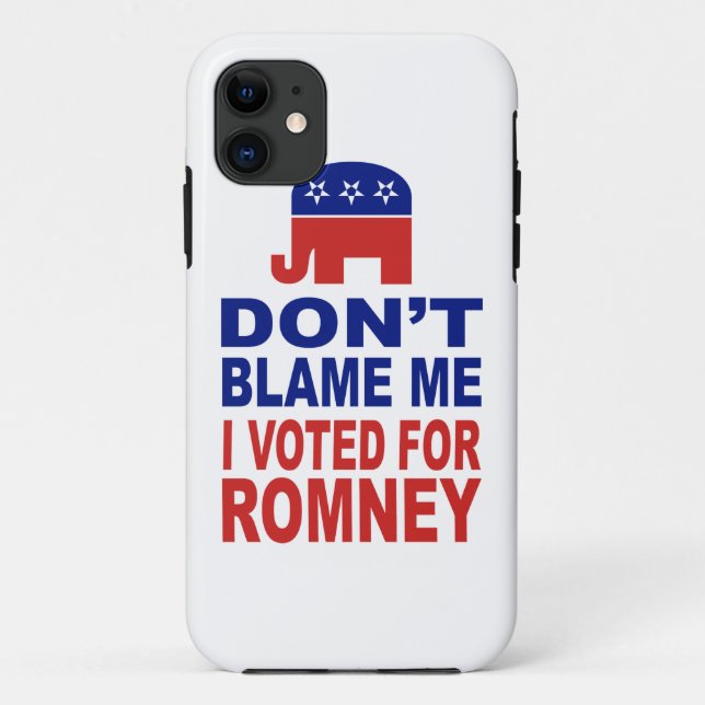 Tadeln Sie mich nicht, den ich für Romney wählte Case-Mate iPhone Hülle (Rückseite)