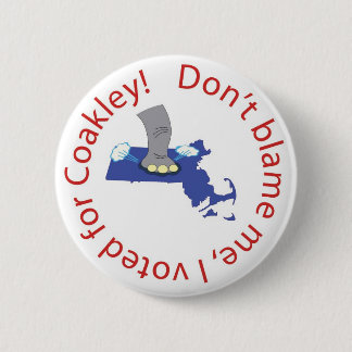 Tadeln Sie mich nicht, ich wählte für Coakley! Button