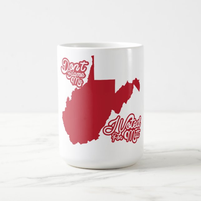 Tadeln Sie mich nicht, ich wählte für Mitt Romney Tasse (Mittel)