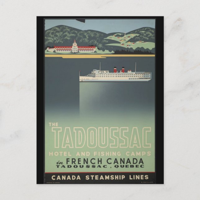Tadoussac Postkarte (Vorderseite)