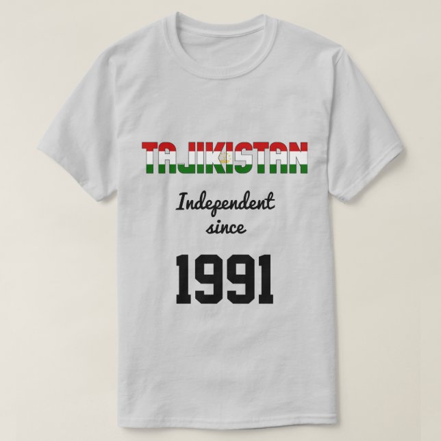 Tadschikistan Flag Independence Celebration T-Shirt (Design vorne)