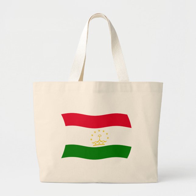 Tadschikistan Flag Toag Jumbo Stoffbeutel (Vorne)