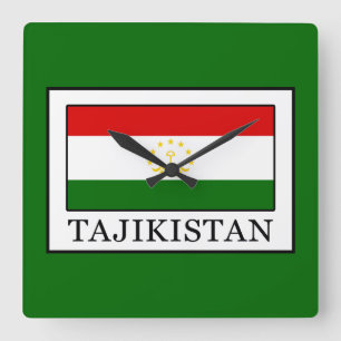 Tadschikistan Quadratische Wanduhr