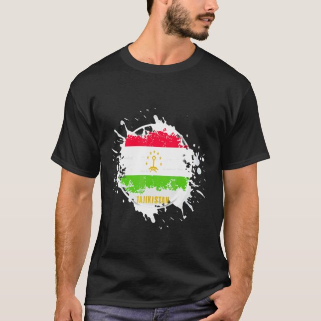 Tadschikistan Spritzer T-Shirt (Vorderseite)