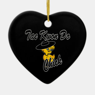Tae Kwon Do Chick #4 Keramikornament