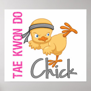 Tae Kwon Do Chick Poster