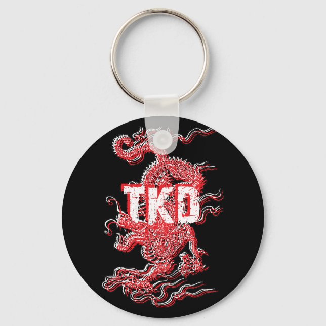 Tae Kwon Do Dragon Schlüsselanhänger (Vorderseite)