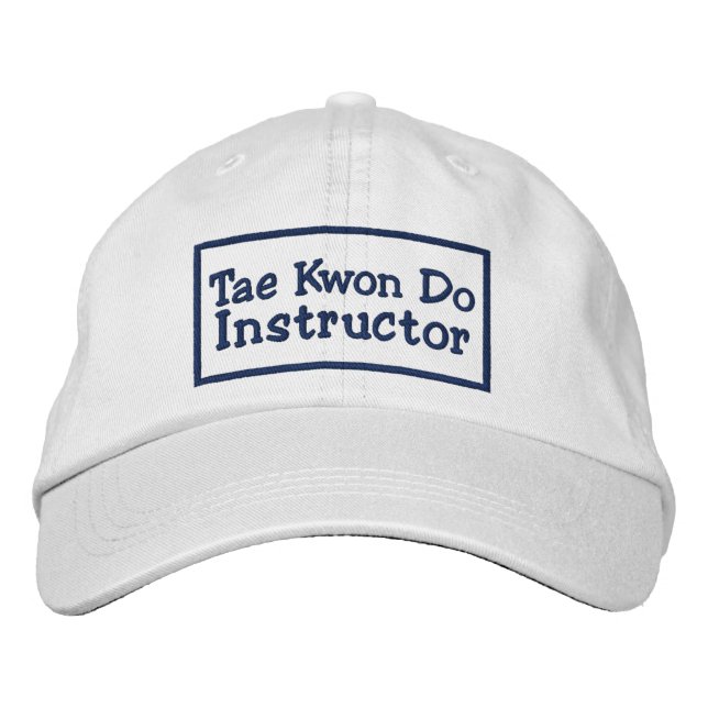 Tae kwon do Instructor Bestickte Baseballkappe (Vorderseite)
