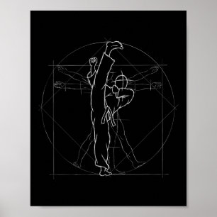 Tae Kwon Do Kapuzenpullover Kickboxen Kung Fu Mma Poster