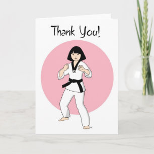 Tae Kwon Do Princess Dankkarten Dankeskarte