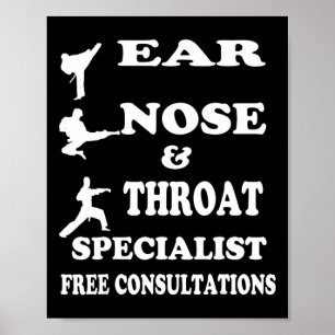 Tae Kwon Do und Karate Gear T-Shirt Straßenkampf Poster