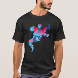 Taekwando Kampfsport Bunt Grafisch   T-Shirt