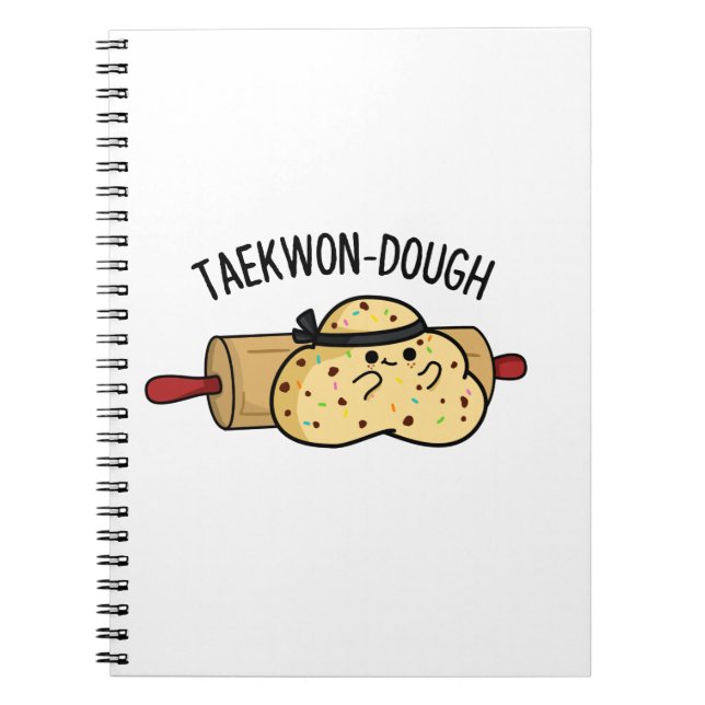 Taekwon-Dough Funny Baking Pun Notizblock (Vorderseite)