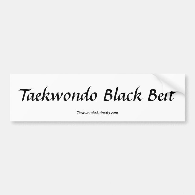 Taekwondo-Autoaufkleber Autoaufkleber (Vorne)