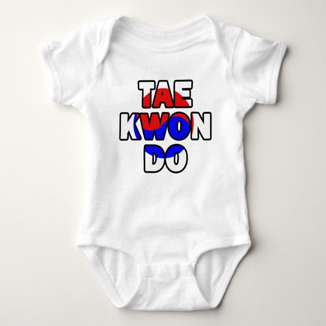 Taekwondo Baby Strampler (Vorderseite)