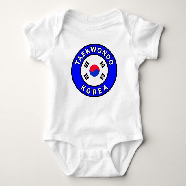 Taekwondo Baby Strampler (Vorderseite)