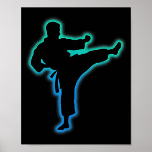 Taekwondo-Bekleidung Kampfsport-Shirt Kinder Männe Poster