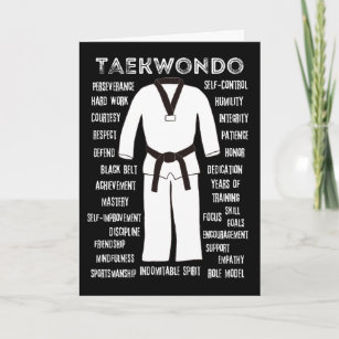 Taekwondo Black Belt Herzlichen Glückwunsch Karte