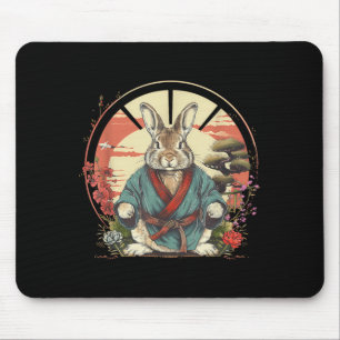 Taekwondo Bunny Rabbit Kickboxen Jiu-Jitsu Kung Mousepad