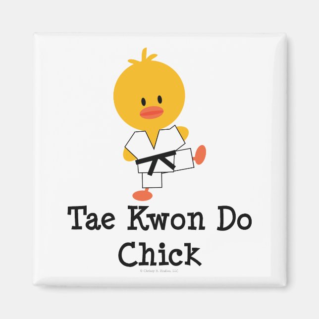 Taekwondo Chick Magnet (Vorne)