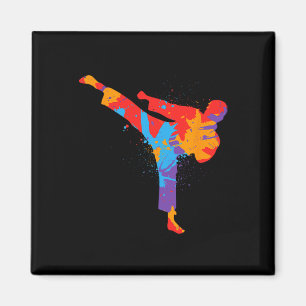 Taekwondo Colorful Martial Arts Kinder Jungen und Magnet