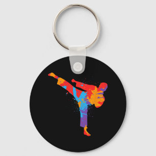 Taekwondo Colorful Martial Arts Kinder Jungen und Schlüsselanhänger