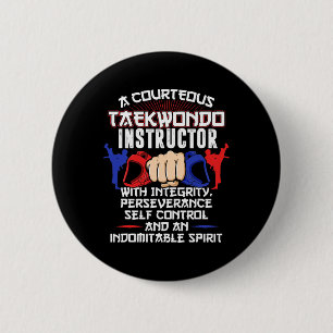 Taekwondo-Dossier 5 Tenets Oath Belt Level Button