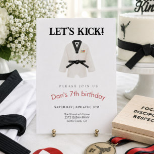 Taekwondo-Einladung zum Geburtstag Einladung