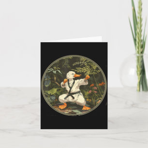 Taekwondo-Ente-Wald-Judo-Ente-Ente-Liebhaber-Kampf Karte