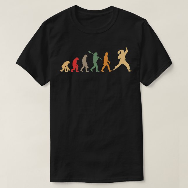 Taekwondo Evolution Vintag Perfektes Geschenk T-Shirt (Design vorne)
