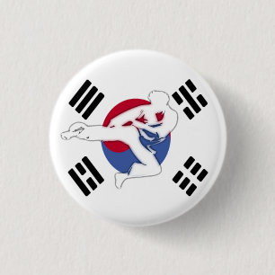 Taekwondo-Flyer-Knopf Button