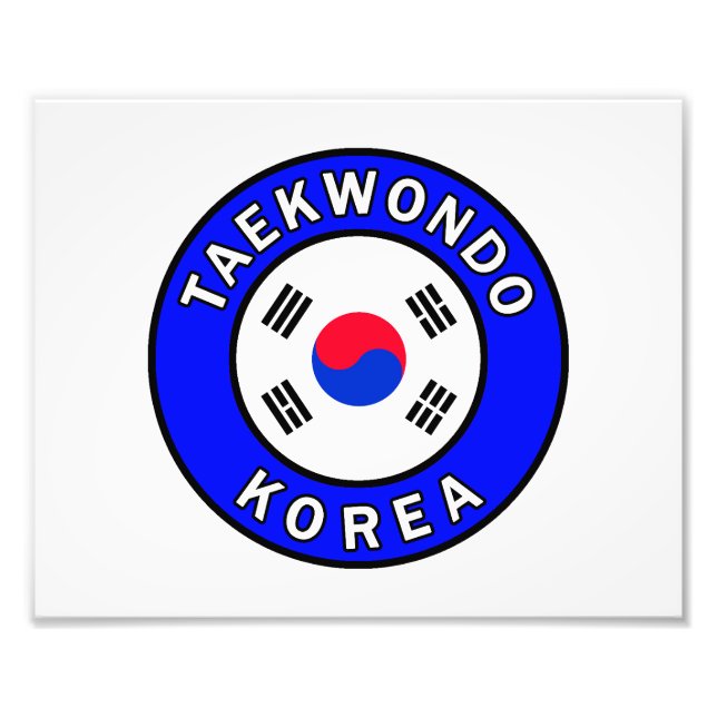 Taekwondo Fotodruck (Vorne)