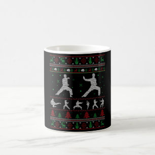 Taekwondo Frohe Weihnachtsgeschenk Ugly Weihnachte Kaffeetasse