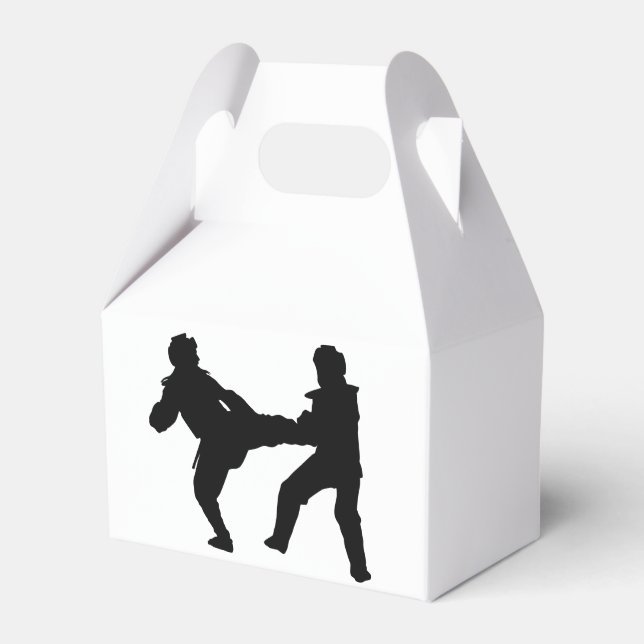 Taekwondo Gable Favor Box Geschenkschachtel (Vorderseite)