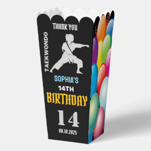 Taekwondo Geburtstagsparty, Taekwondo Girl Player Geschenkschachtel