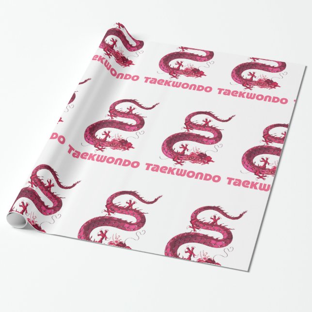 Taekwondo Geschenkpapier (Ungerollt)