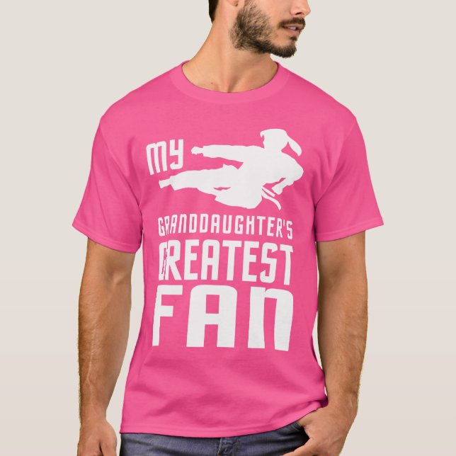 Taekwondo Girl für Grandmas und Grandpas T-Shirt (Vorderseite)