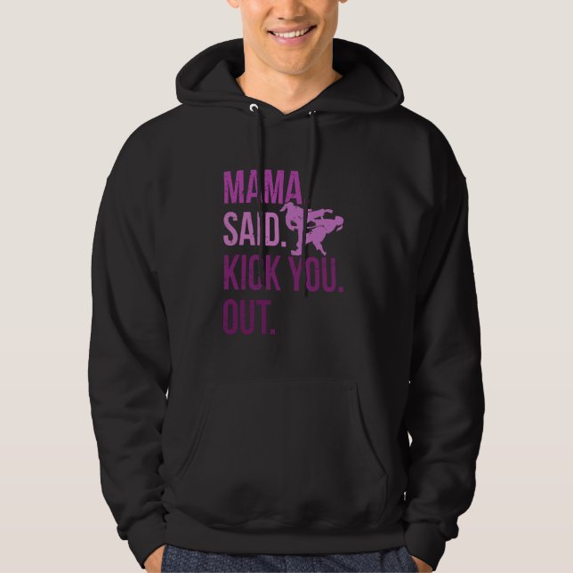 Taekwondo Girl Mixed Martial Arte Hoodie (Vorderseite)