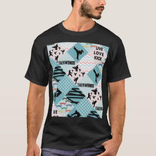 TAEKWONDO GIRL PATTERN CROSS Perfektes Geschenk ta T-Shirt