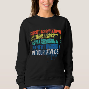 Taekwondo Girl Spaß Quote für Lehrer Sweatshirt