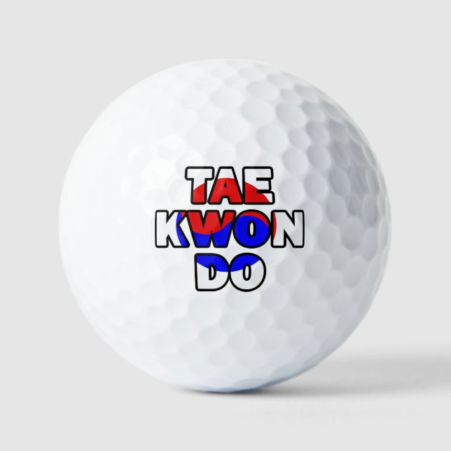 Taekwondo Golfball (Vorderseite)