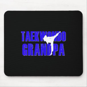 Taekwondo Grandpa Papa Shirt Tae Kwon Do Girl Gran Mousepad