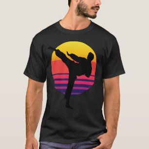 Taekwondo-Kämpfer-Sonnenuntergang T-Shirt