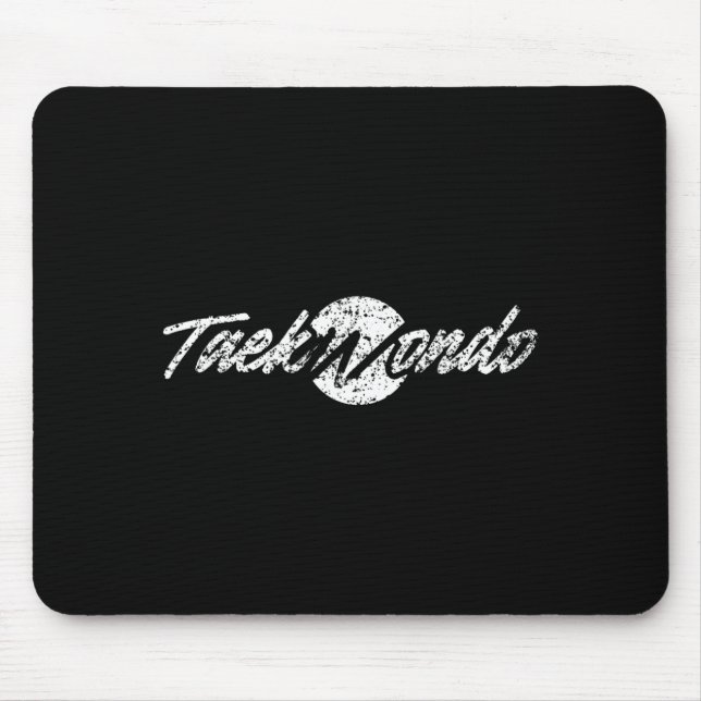 Taekwondo Kämpfer Tae Kwon Do Training Martial Mousepad (Vorne)