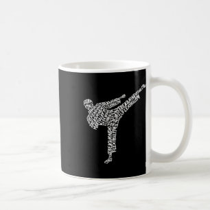 Taekwondo Kampfkunst Typografie Kinder Männer Jung Kaffeetasse