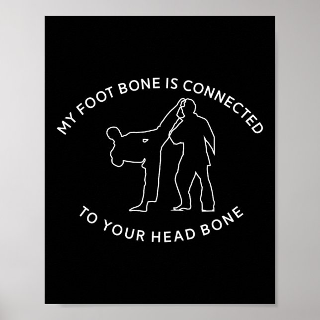 Taekwondo Karate Tkd Kickboxing Poster (Vorne)