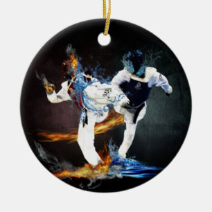 Taekwondo Keramik Ornament