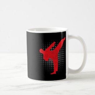 Taekwondo Kick Karate Boys Girls Martial Arts Vint Kaffeetasse
