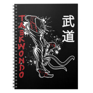 Taekwondo Kick Martial Arts Notizblock